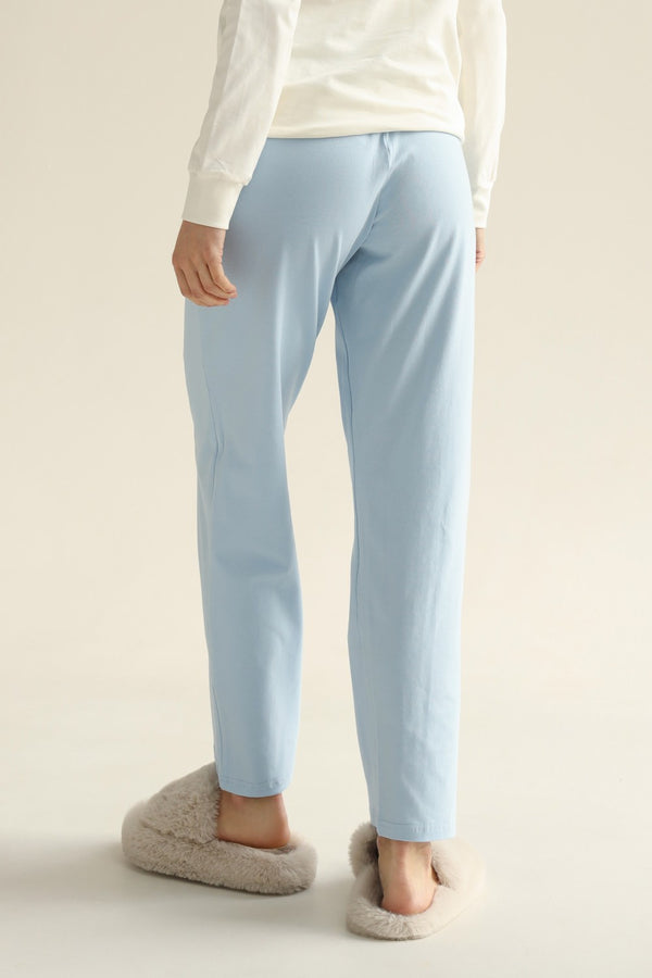 Пижамные брюки из хлопка 24017-2 Amour blue