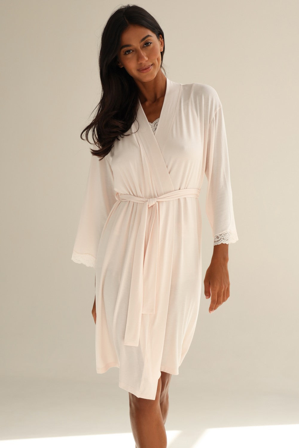 Халат из модала 24091 cream