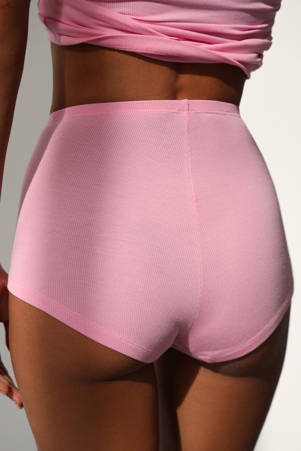 Трусики брифы в рубчик 24115 pink