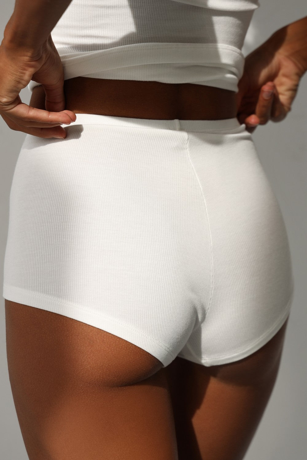 Трусики брифы в рубчик 24116 milk