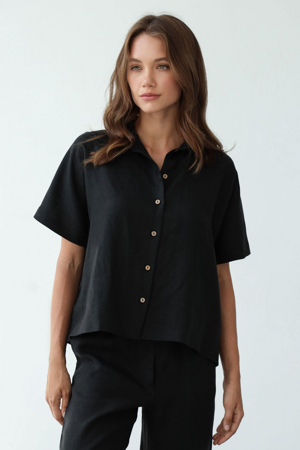 Сорочка з короткими рукавами 24127 black