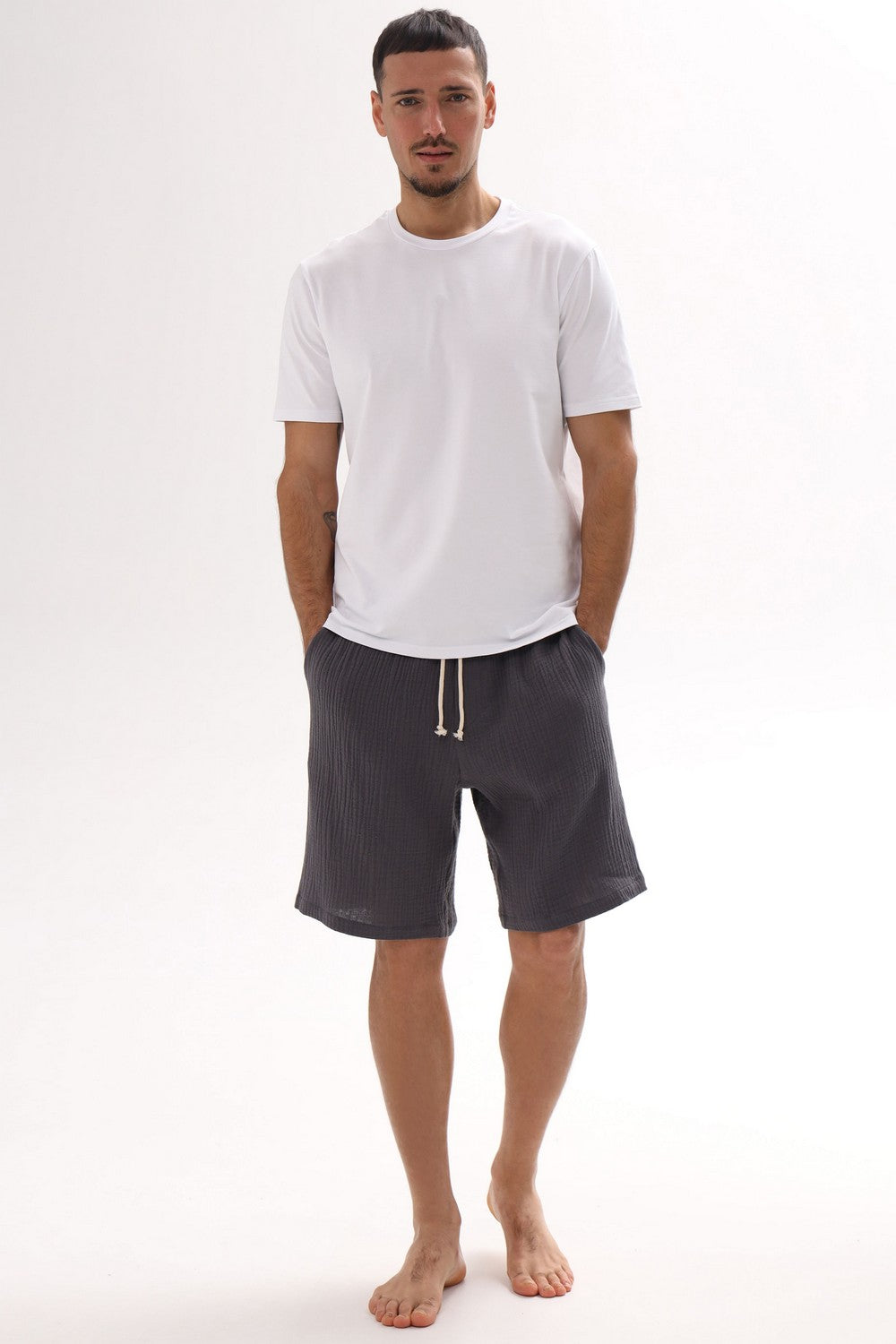 Чоловіча футболка з бавовни 25044 white