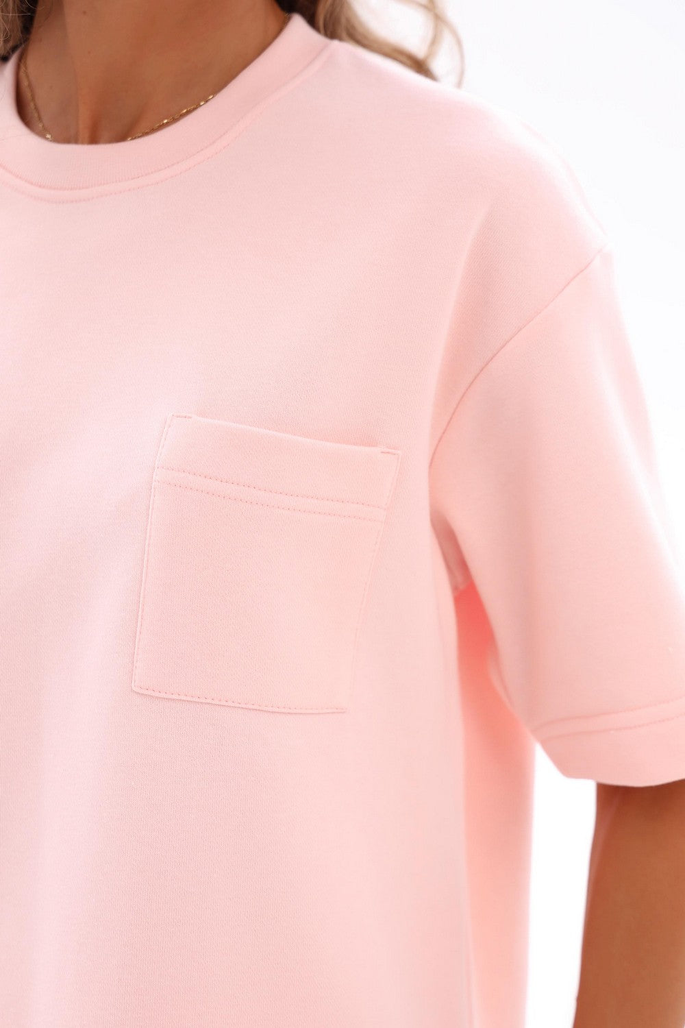 Бавовняний костюм з шортами 25049 peachy