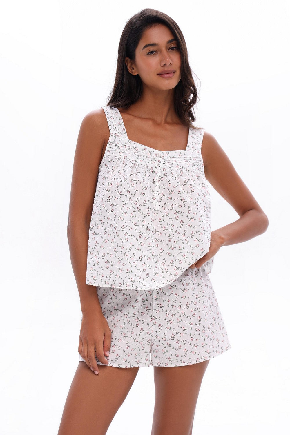 Пижама из батиста 25072 pink roses