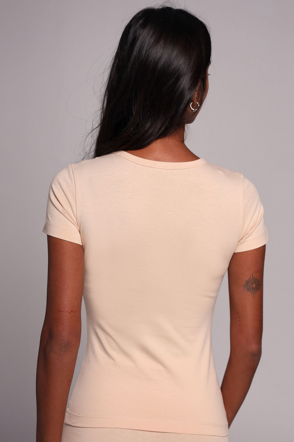 Футболка из хлопка 25073 beige