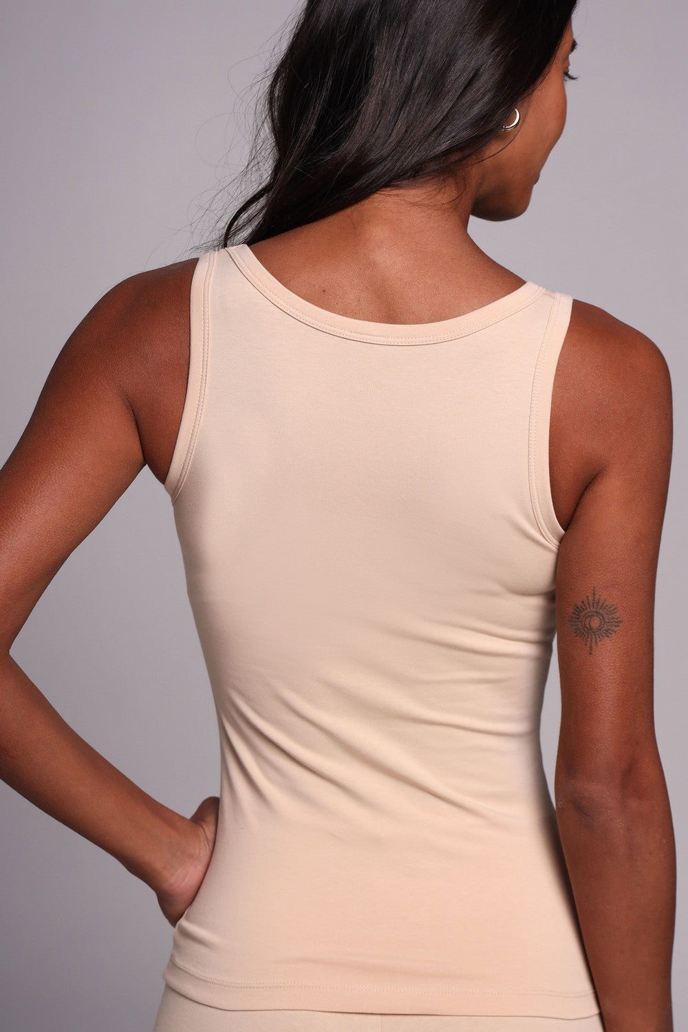 Майка из хлопка 25074 beige