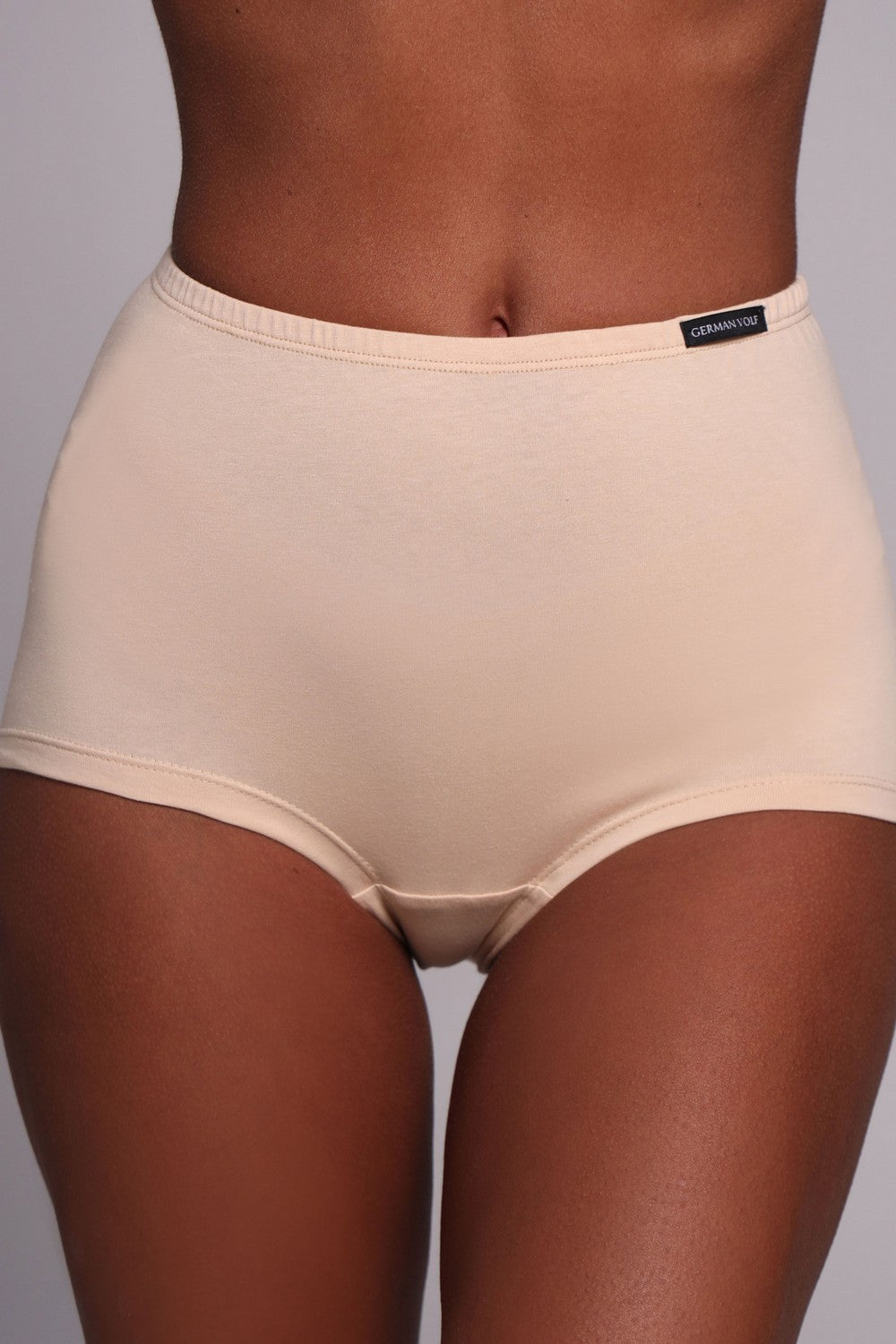 Шортики с высокой талией 25075 beige