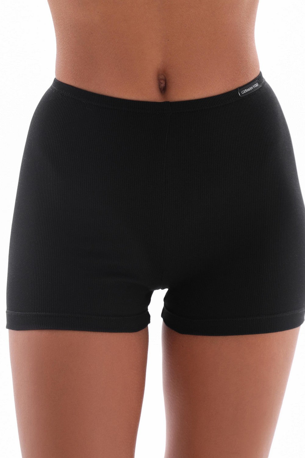 Хлопковые шортики в рубчик 25081 black