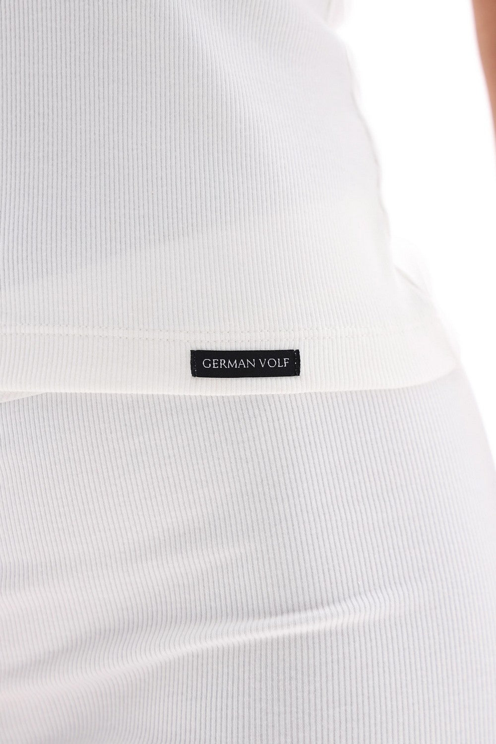 Хлопковая майка с логотипом 25092 milk