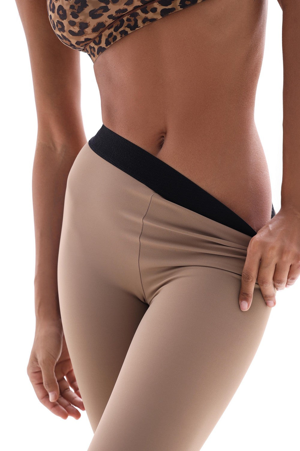 Леггинсы из бифлекса 25106 beige