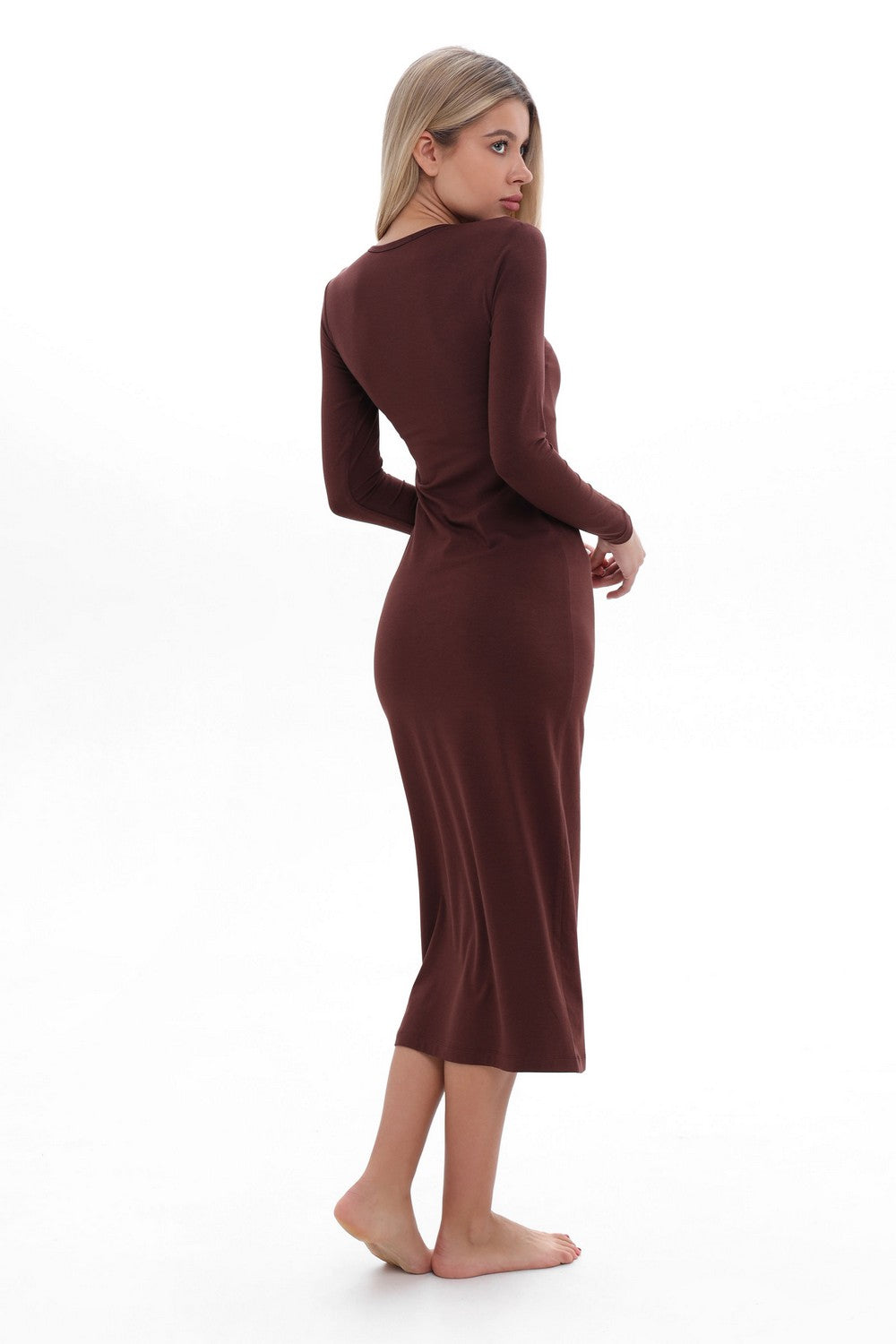 Платье из модала Шоколад 25015