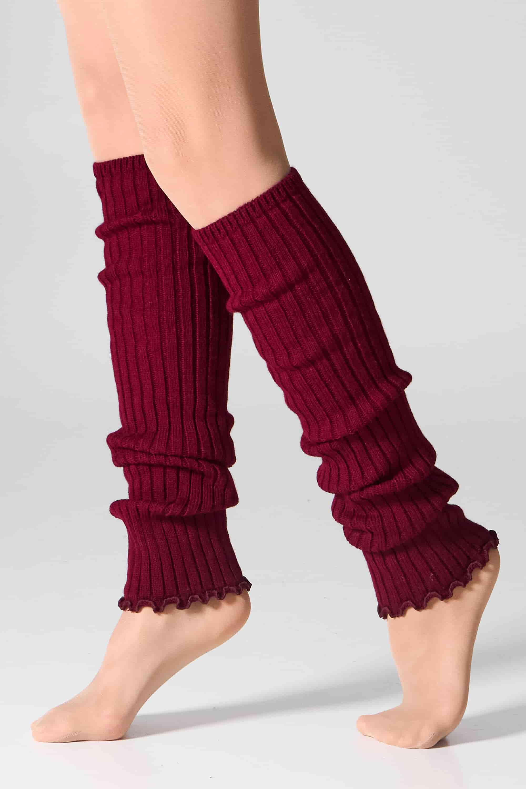 Гетры в рубчик GT25 burgund