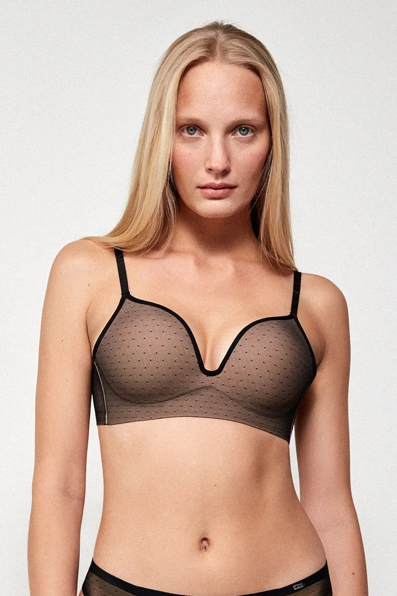 Бюстгальтер пуш-ап без косточек 1/10043T black