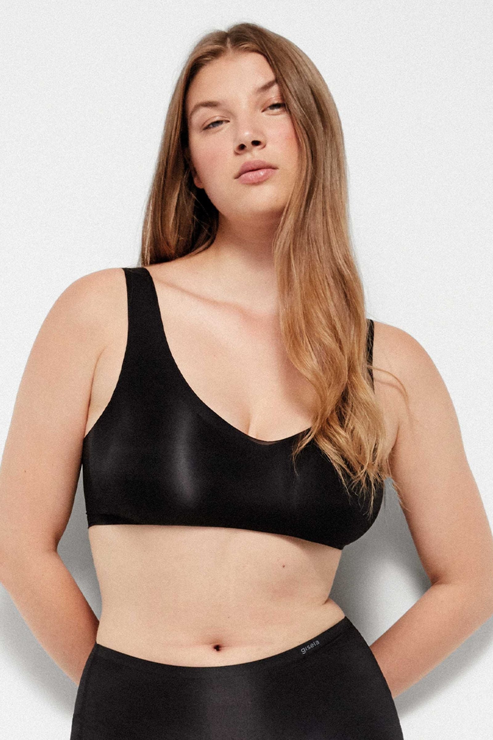 Бесшовный бралет без косточек 10026T black