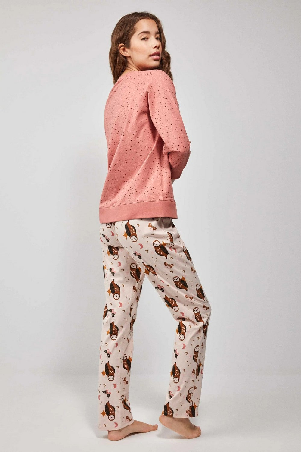 Хлопковая пижама с принтом 2/20205 rose