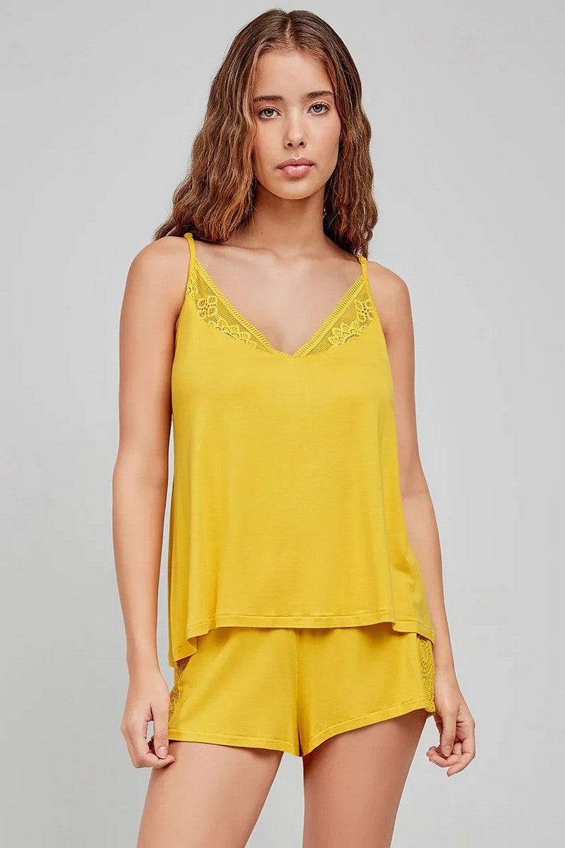 Пижама с шортами 2/20266 yellow