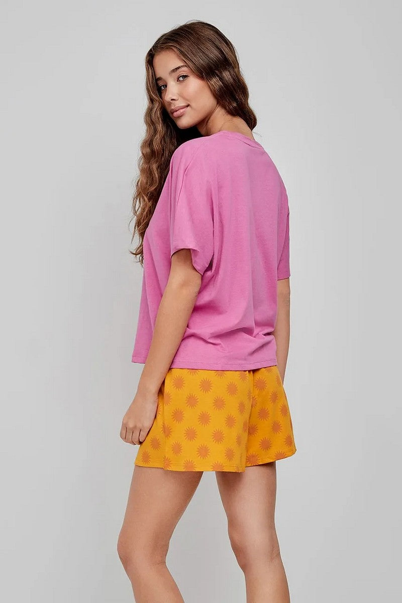 Хлопковая пижама с принтом 2/20271