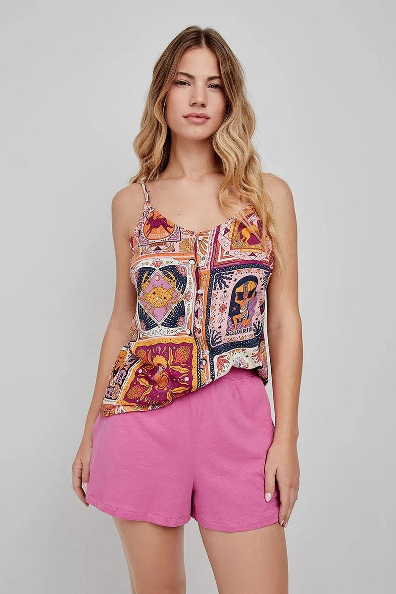 Хлопковая пижама с шортами 2/20272