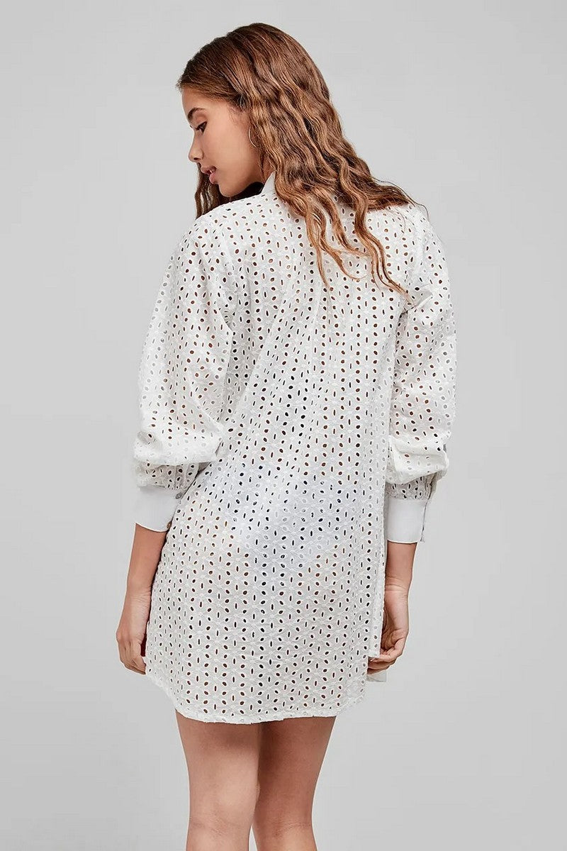 Пляжна туніка на ґудзиках 2/40033 white