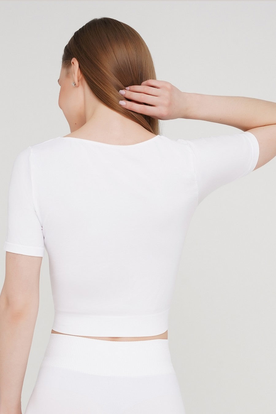 Кроп-топ с коротким рукавом 1009690 Crop T-Shirt white