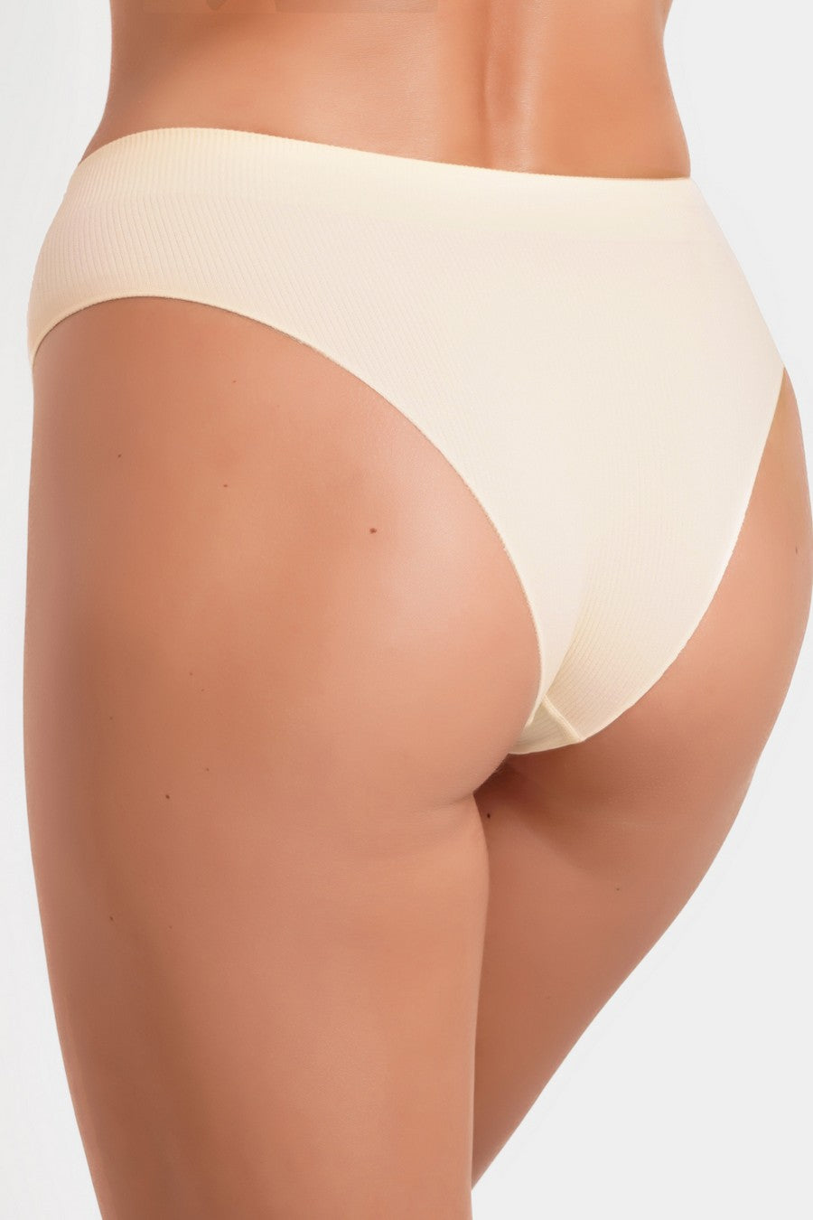 Трусики бразилиана в рубчик 1010542 Brasilian Briefs Rib vanilla