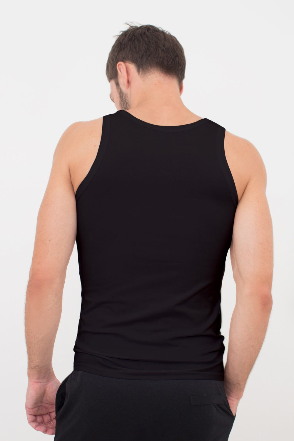 Мужская майка из хлопка 30801/60 UP-00001808 black