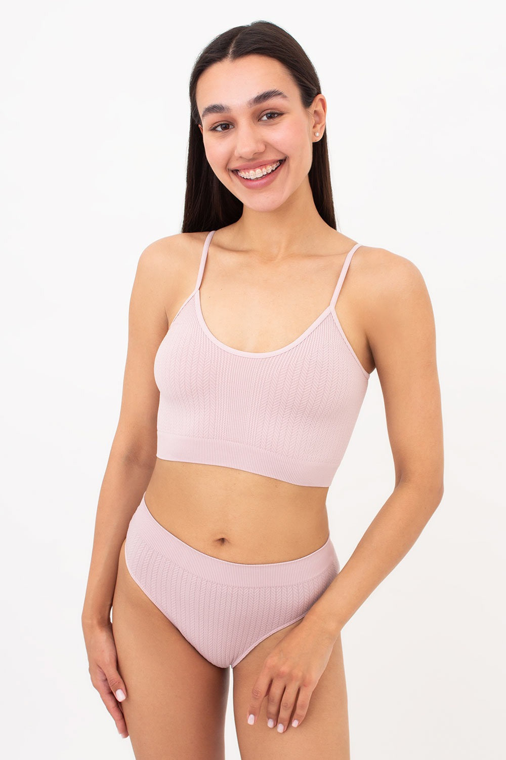 Фактурные трусики бразилиана Brasilian Briefs Braid UP-00002899 burnished lilac