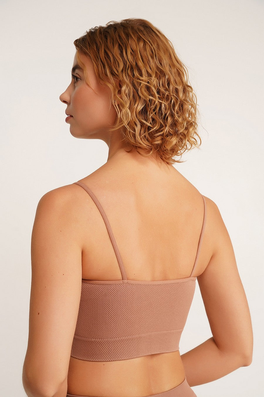 Топ из микрофибры Cami Top Grain UP-00002895 mokko