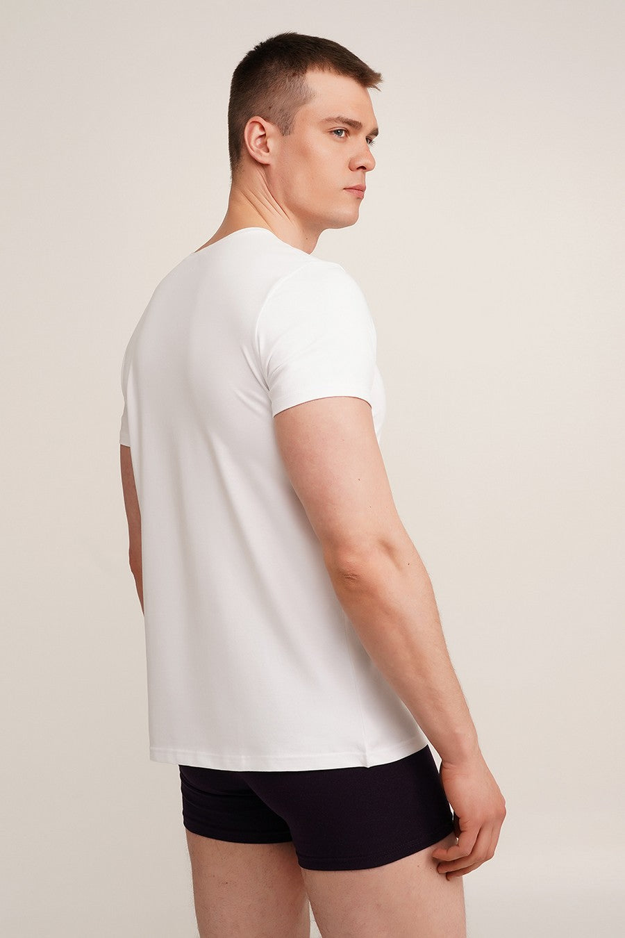Чоловіча футболка з бавовни G-Man 4601/010 UP-00001975 white