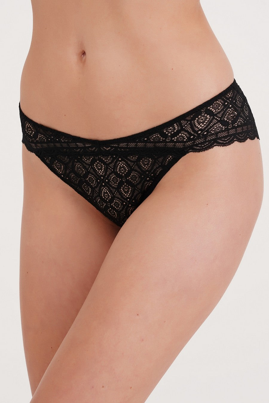 Трусики сліпи з мережива Marcia UP-00002324 black