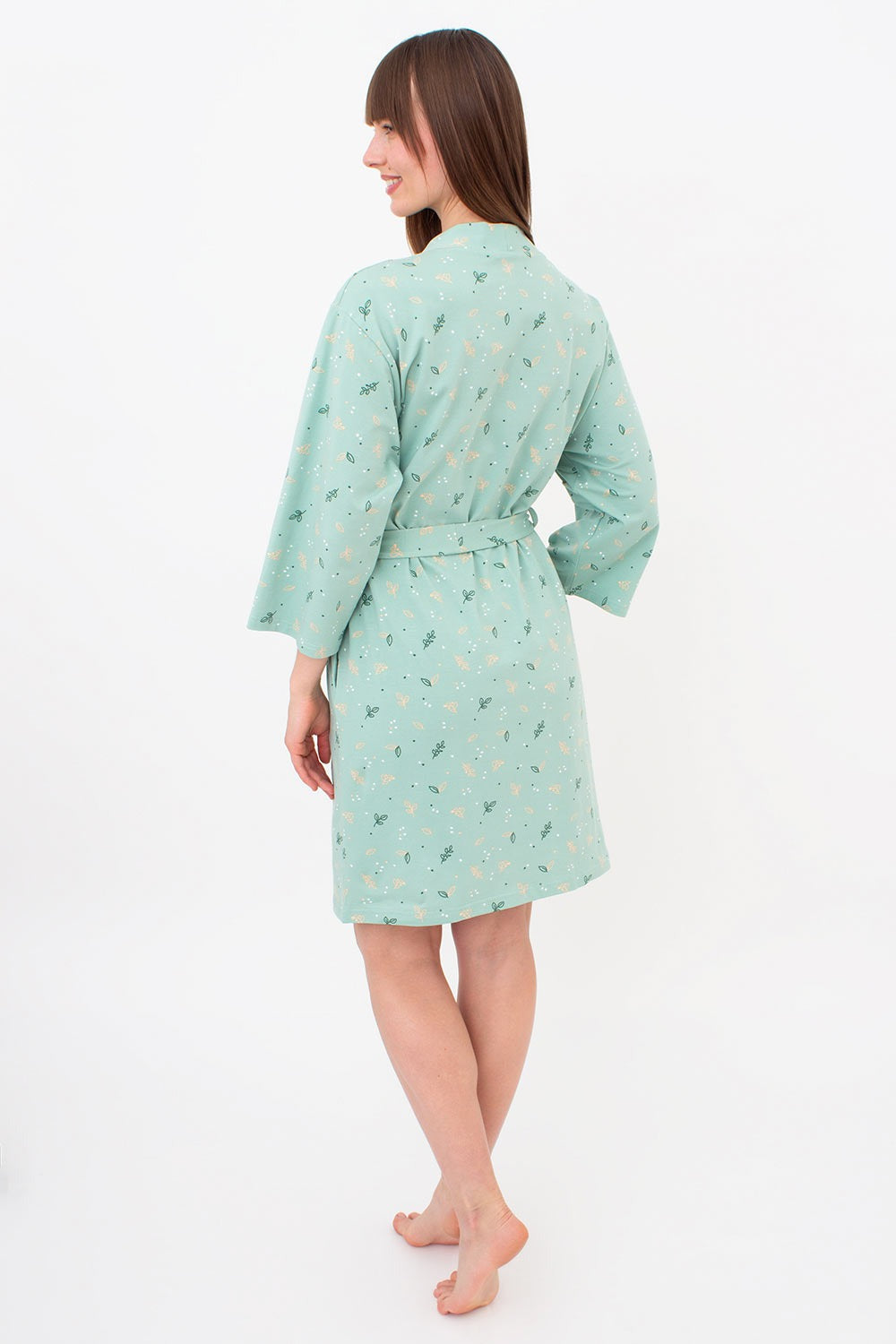 Халат из хлопка Serene Greens UP-00002845 muted mint