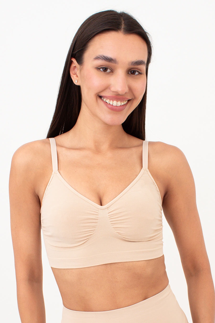 Бесшовный бра-топ Shapewear UP-00002967 light nude