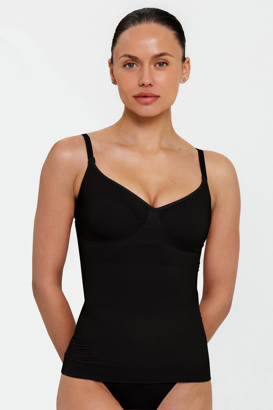 Бесшовная майка из микрофибры Shapewear UP-00002968 black