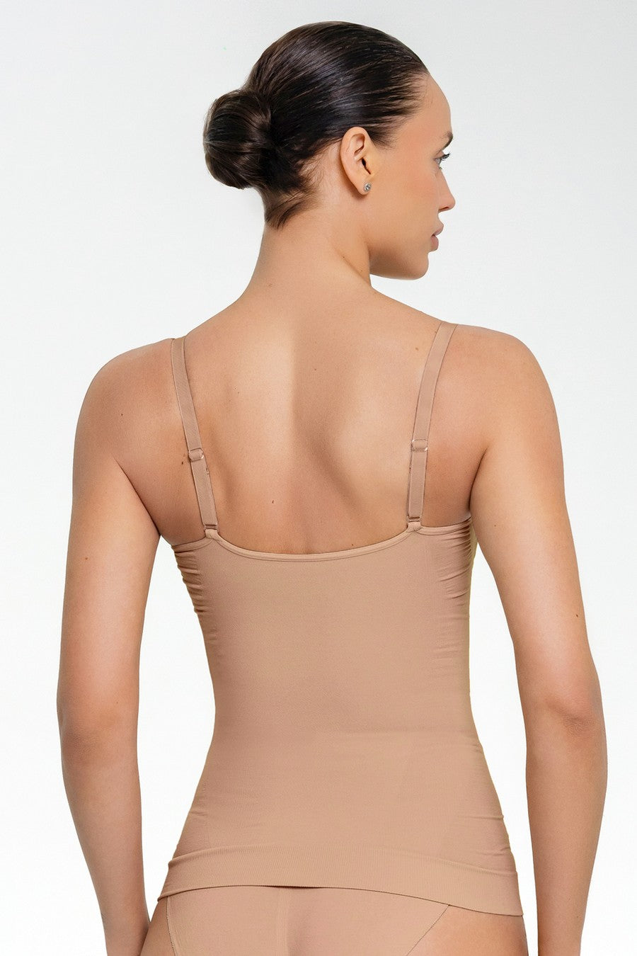 Бесшовная майка из микрофибры Shapewear UP-00002968 nude