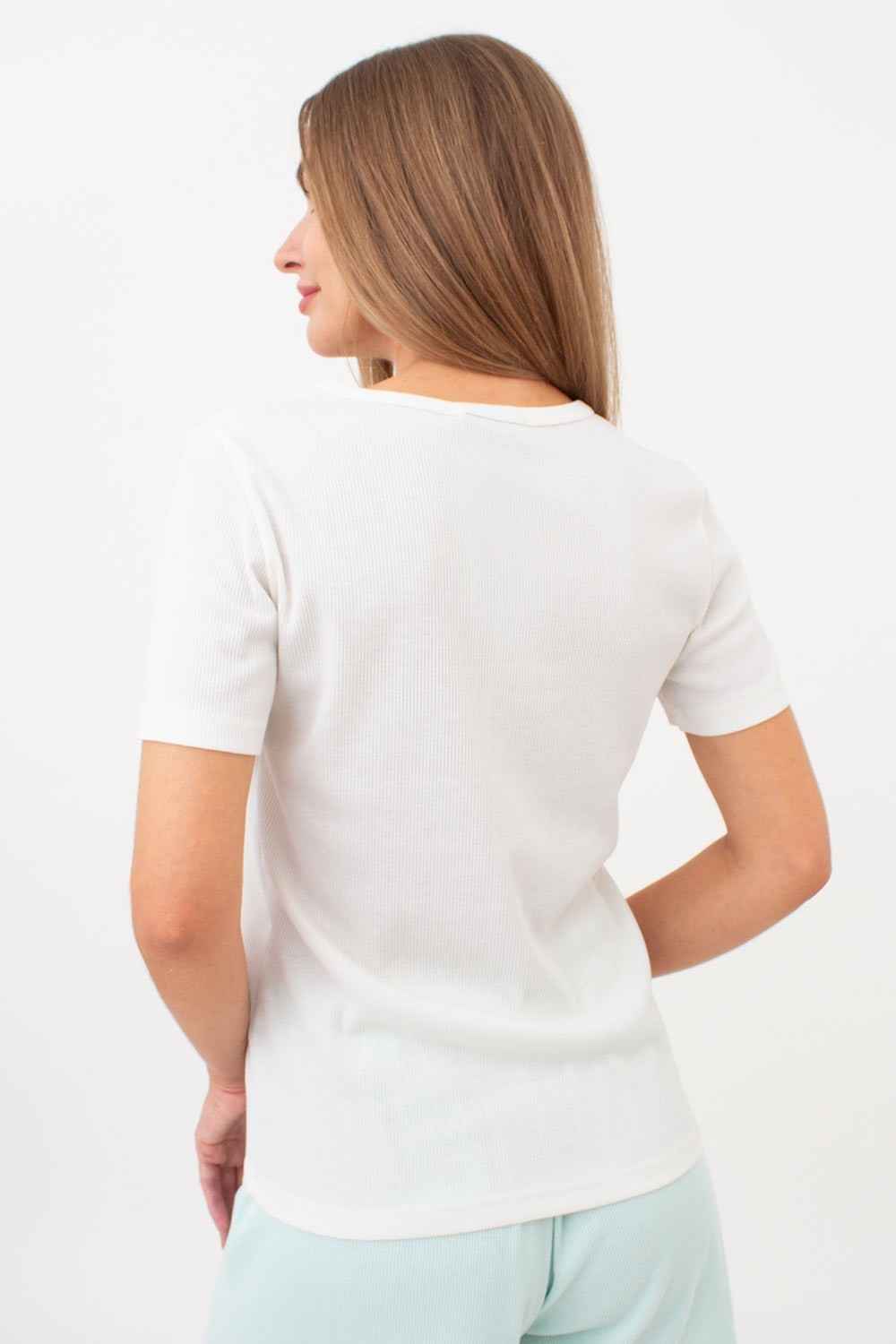 Футболка в рубчик Rib UP-00000076 milk
