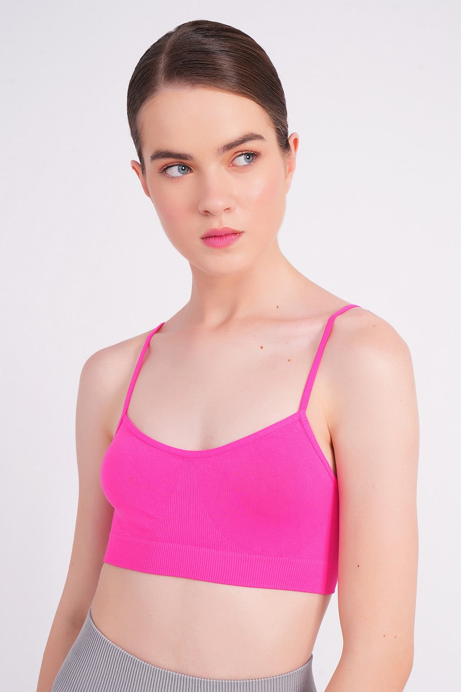 Безшовний бра-топ з мікрофібри Cami Top UP-00000405 bright pink