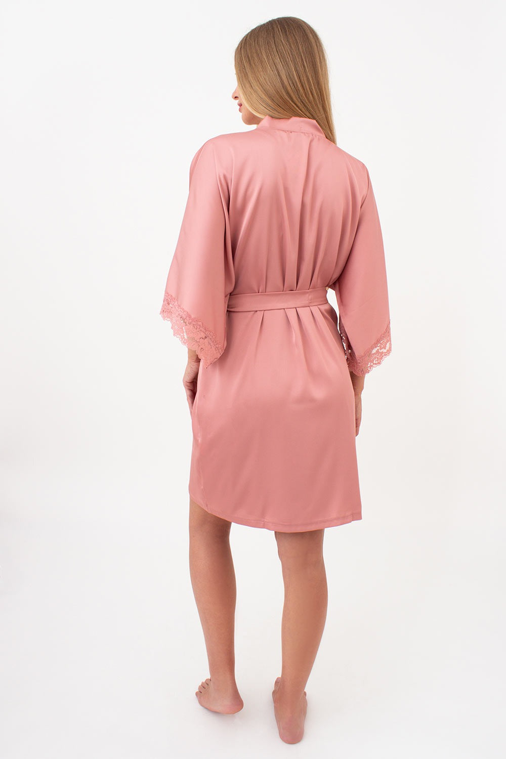 Халат з мереживом Helena UP-00000581 antique rose
