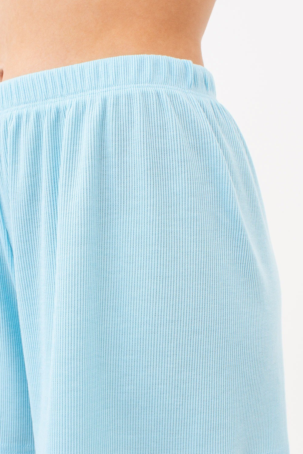 Пижамные шорты в рубчик Rib UP-00000592 sky blue