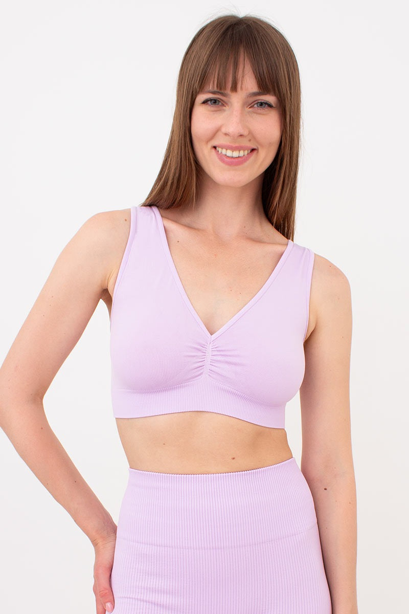 Бесшовный бра-топ с пуш-ап UP-00002141 orchid bloom