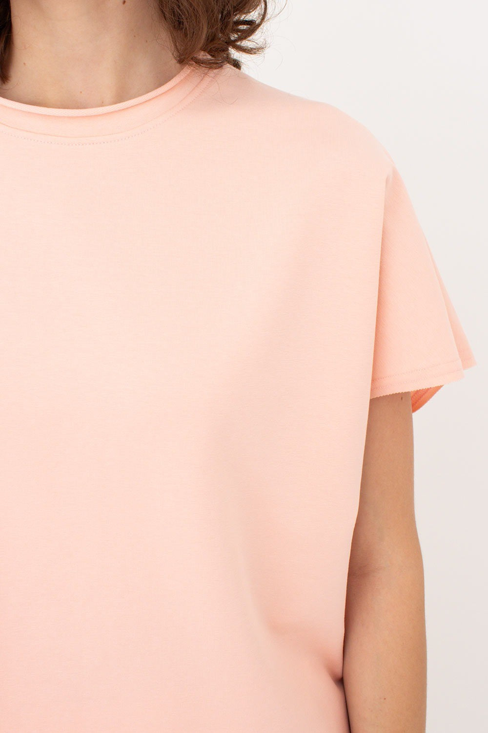 Футболка из хлопка Street Style UP-00002271 peach pink