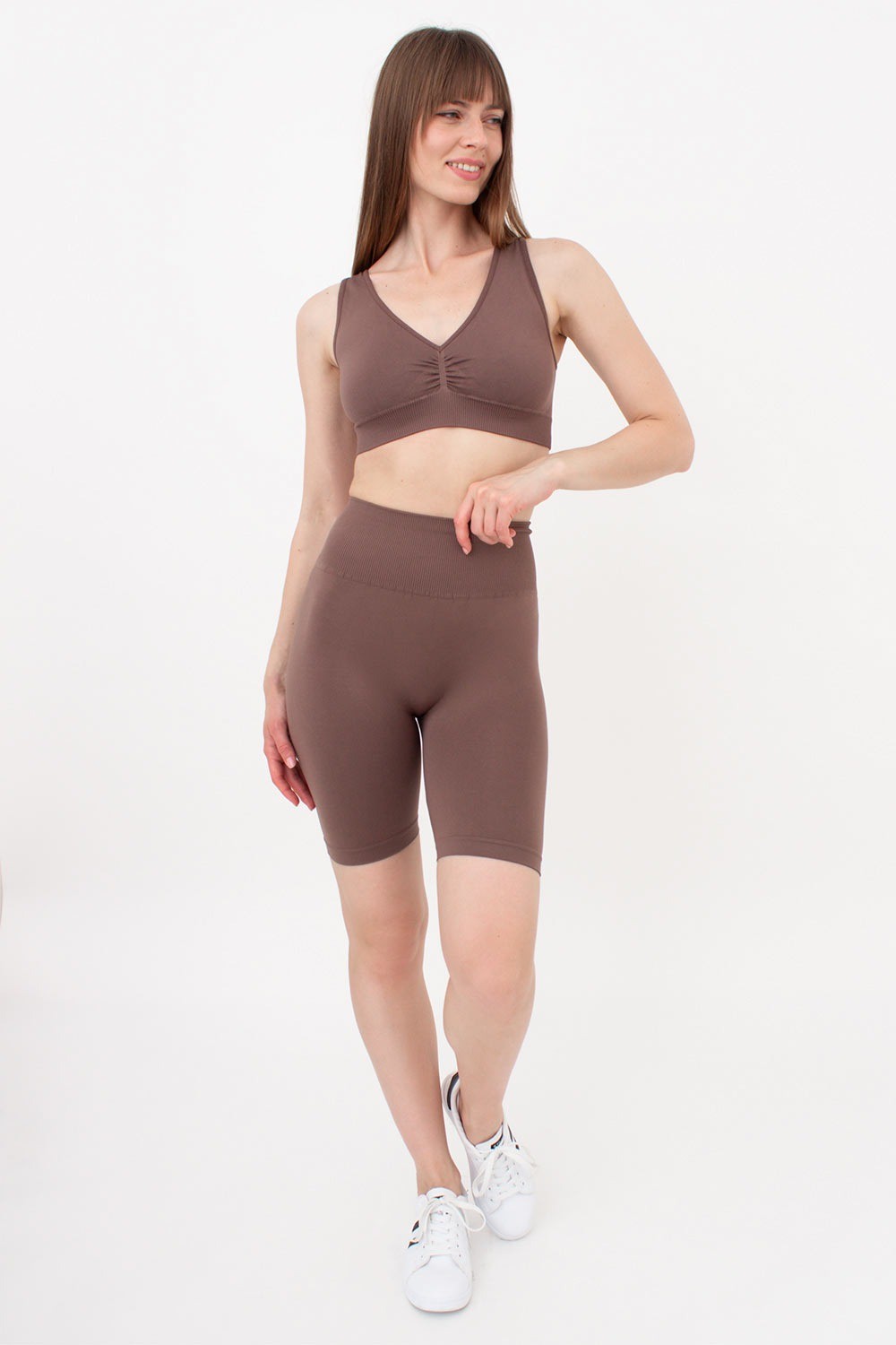 Велосипедки с пуш-ап эффектом UP-00002328 deep taupe