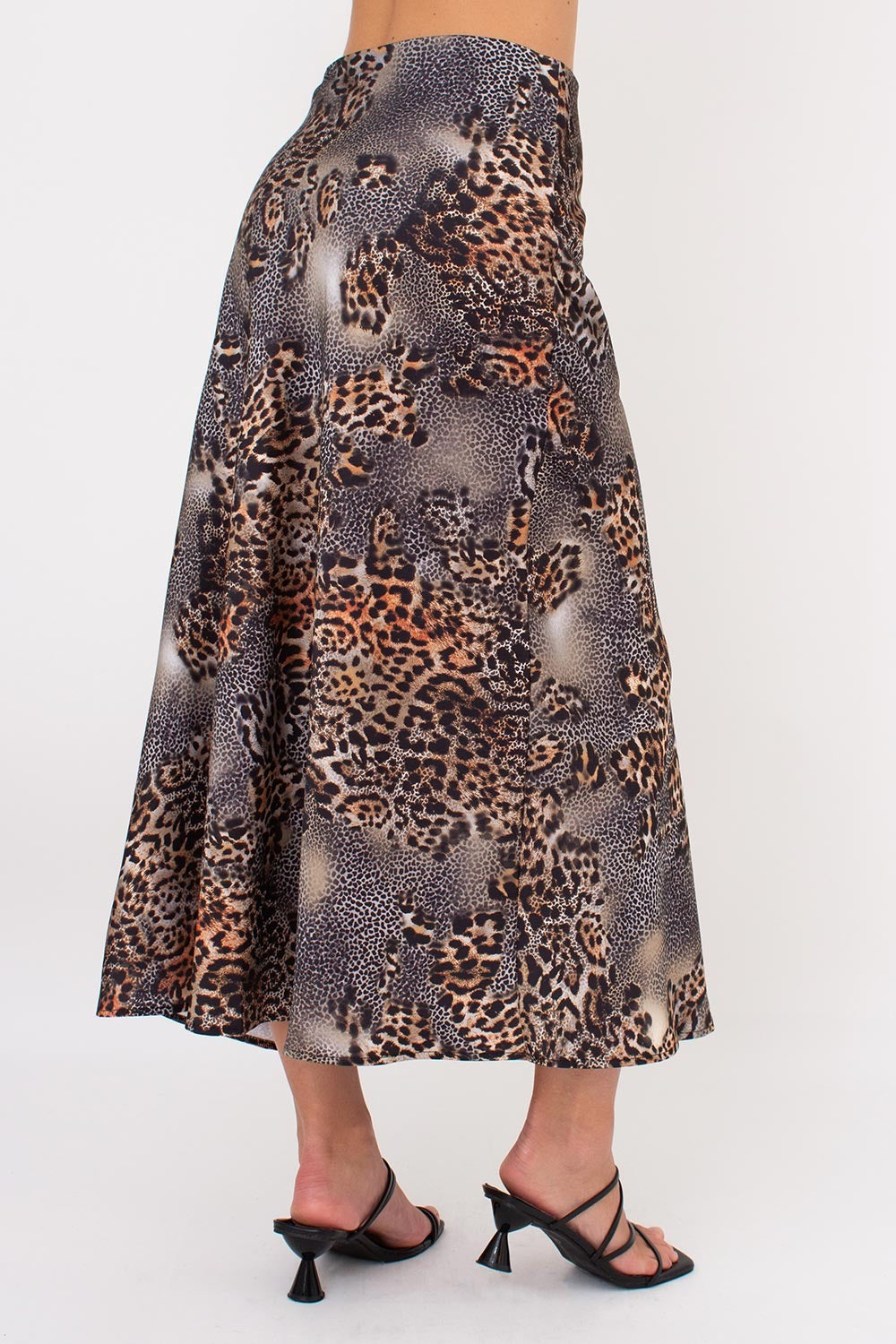 Юбка с анималистическим принтом UP-00002662 leopard grey