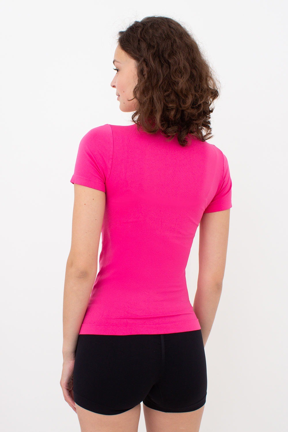 Бесшовная футболка из микрофибры UP-00002992 bright pink