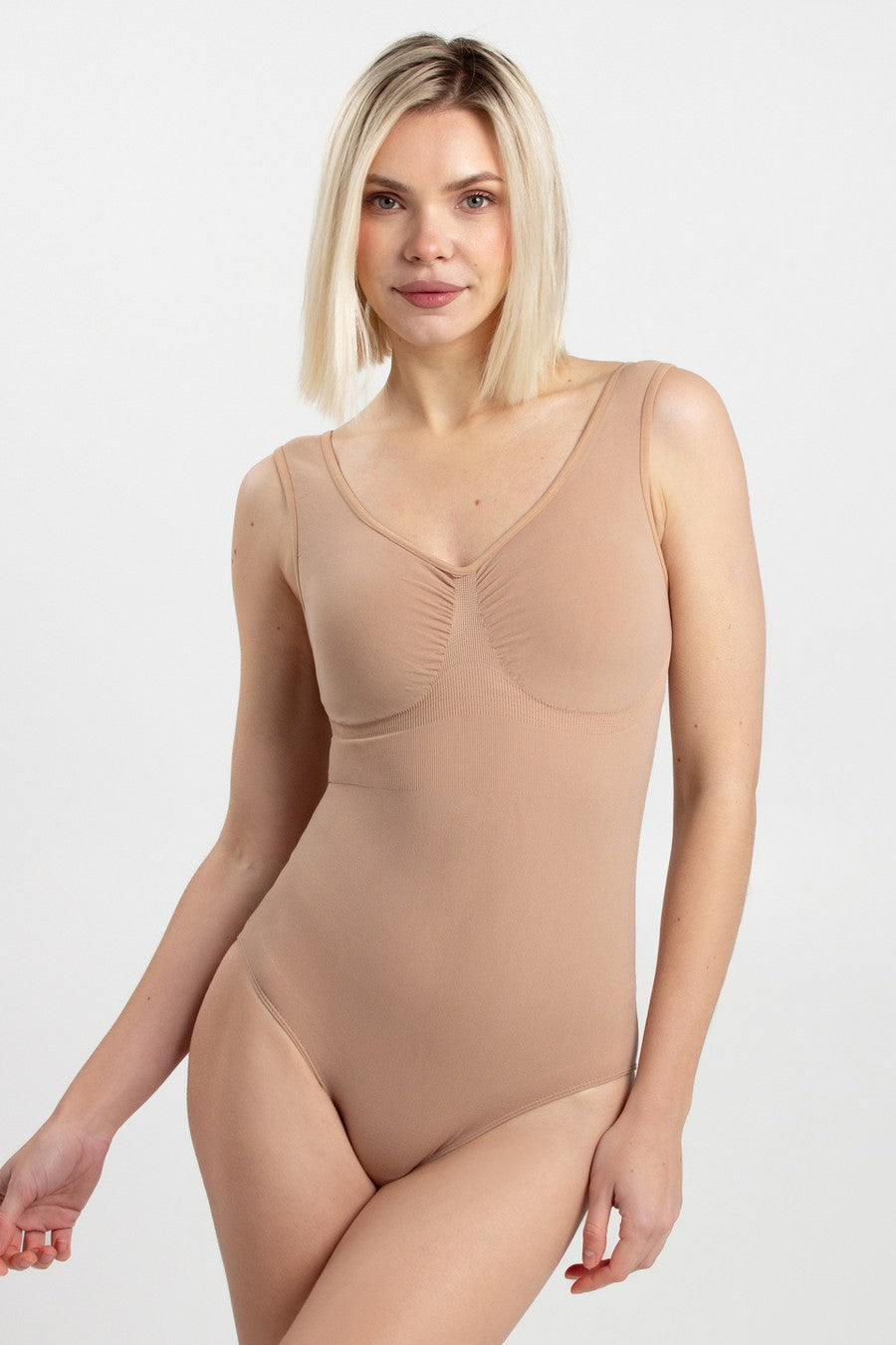 Бесшовное боди-слип UP-00003161 nude