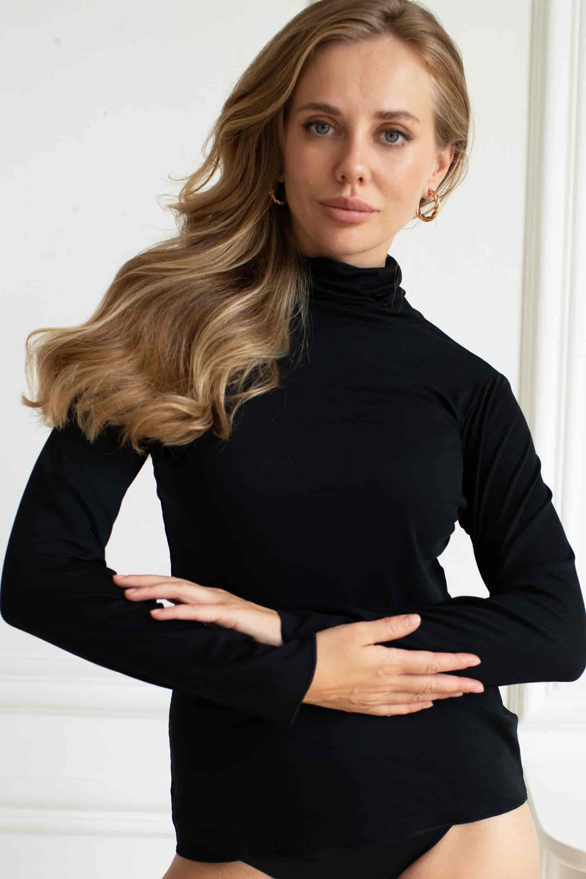 Гольф из модала 3689 Barre black