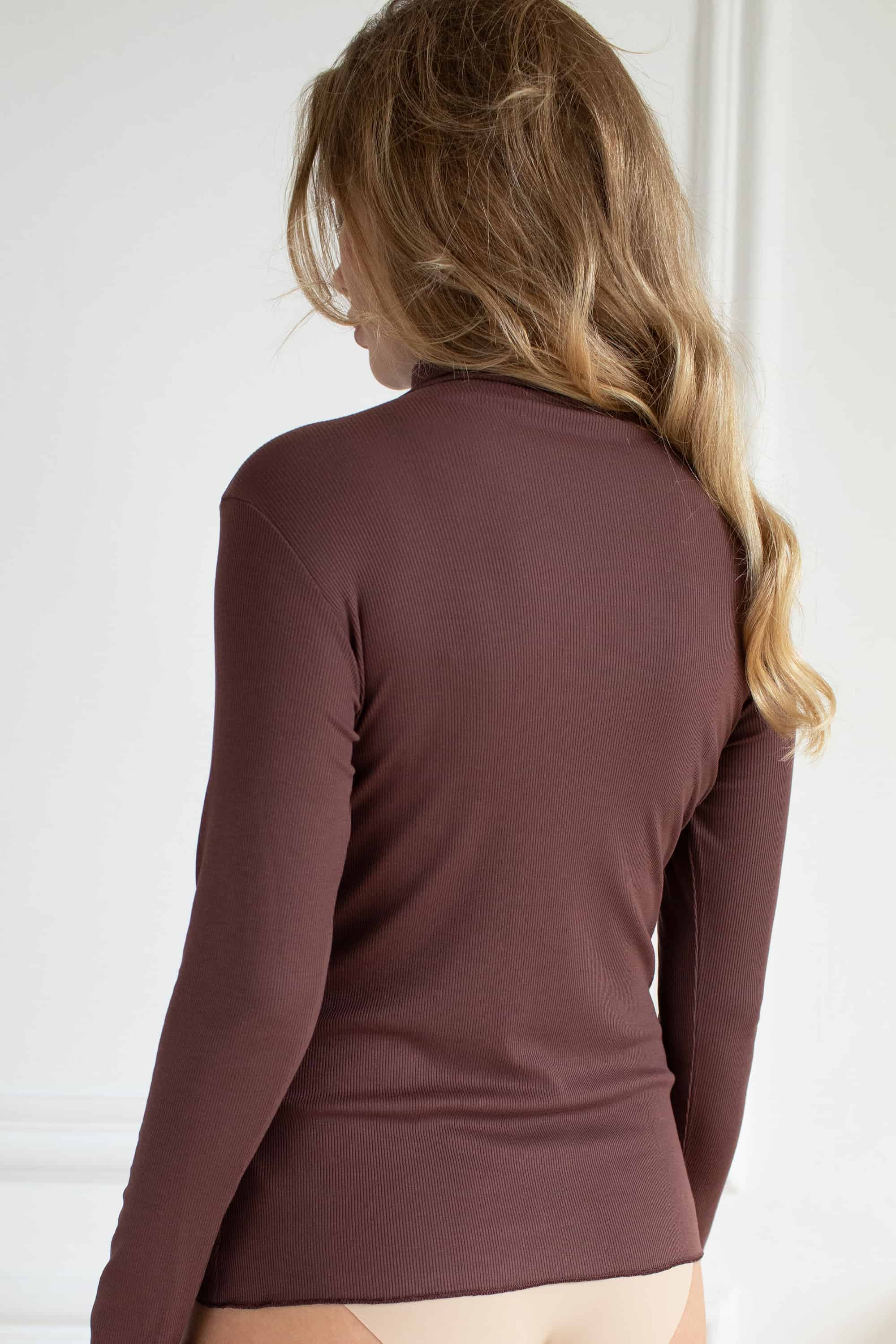 Гольф из модала 3689 Barre cacao