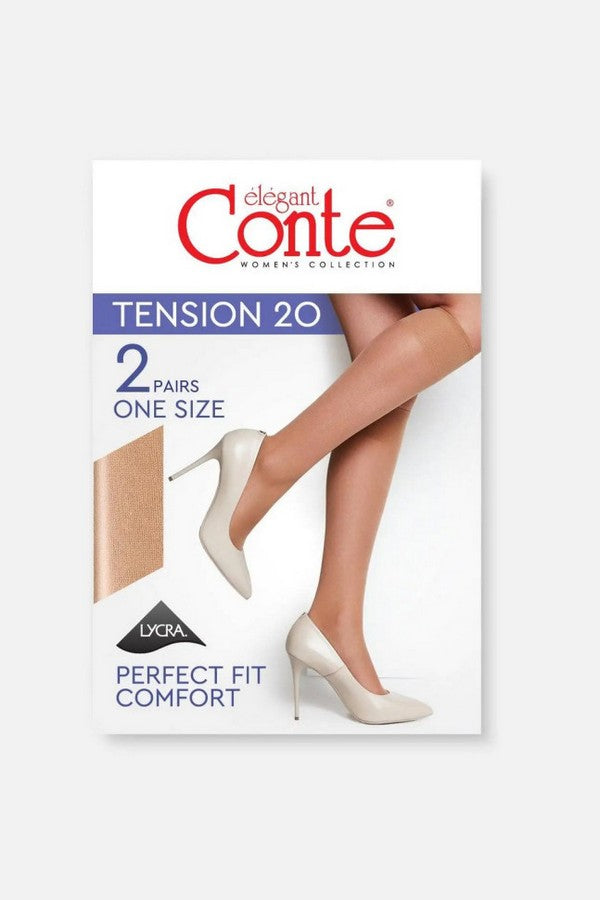 Гольфи з ущільненою гумкою Tension 20d (2 пари) Conte