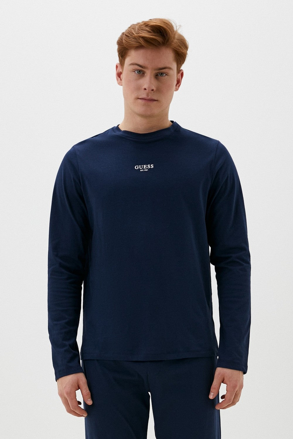 Мужская хлопковая пижама 315021624 blue
