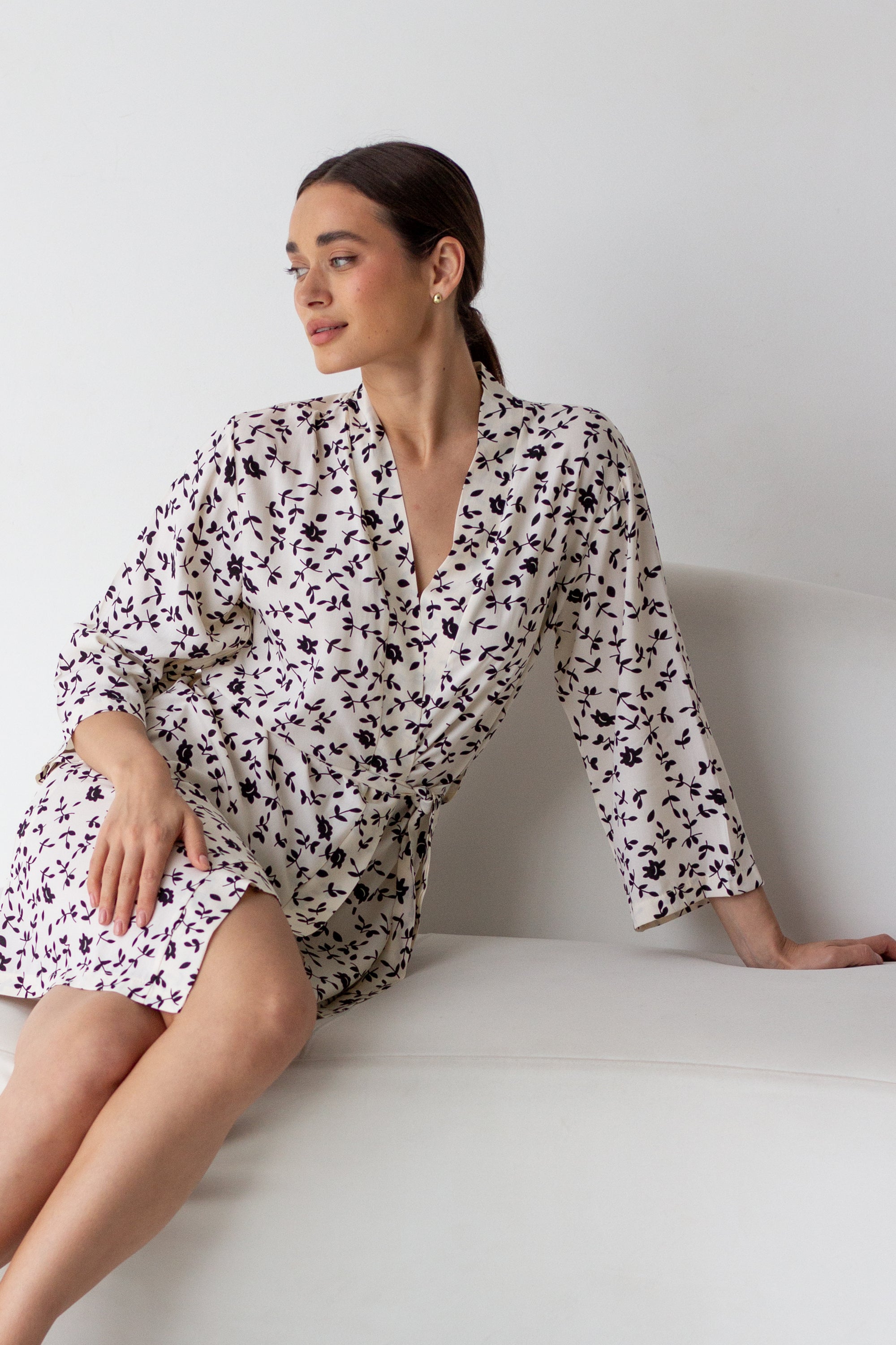 Халат из штапеля 0099 milk