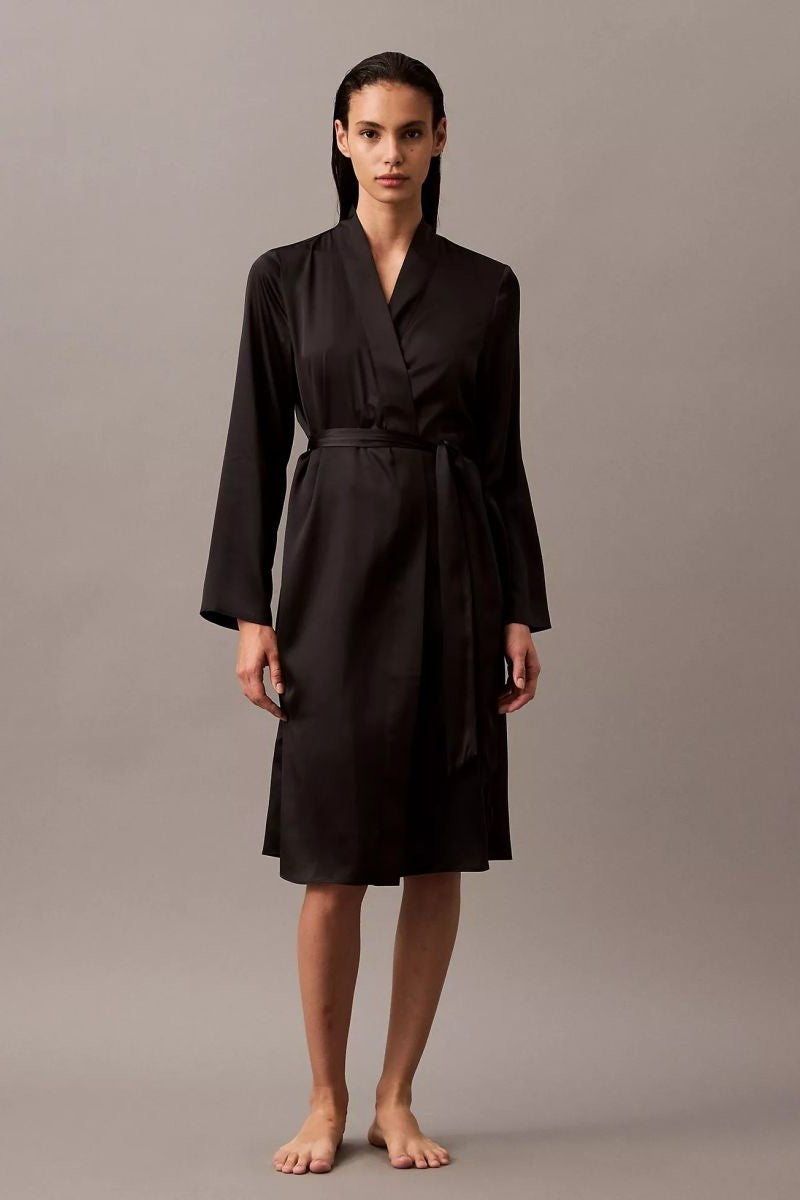 Сатиновий халат 921021788 black